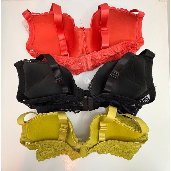 Curve Necessities Lace Underwire Bra Set – Size 38C (3-Pack) Great fall colors! - Picture 4 of 9